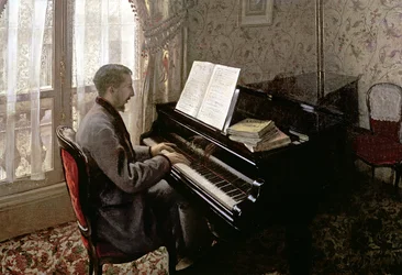 Junger Mann spielt Klavier, 1876